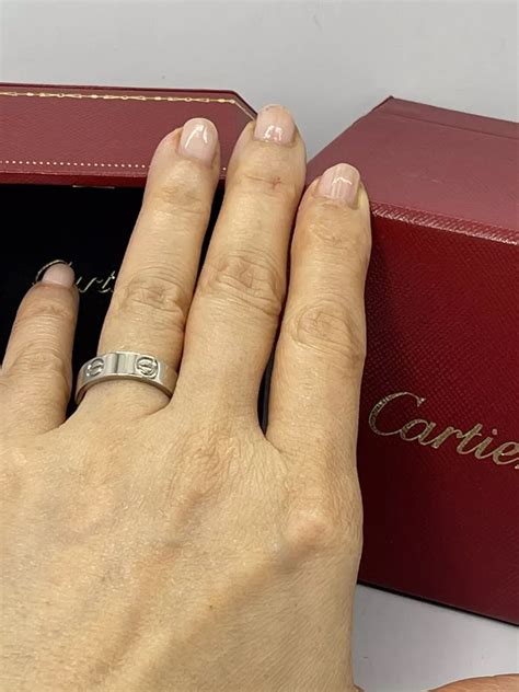 cartier rings love|cartier love ring real.